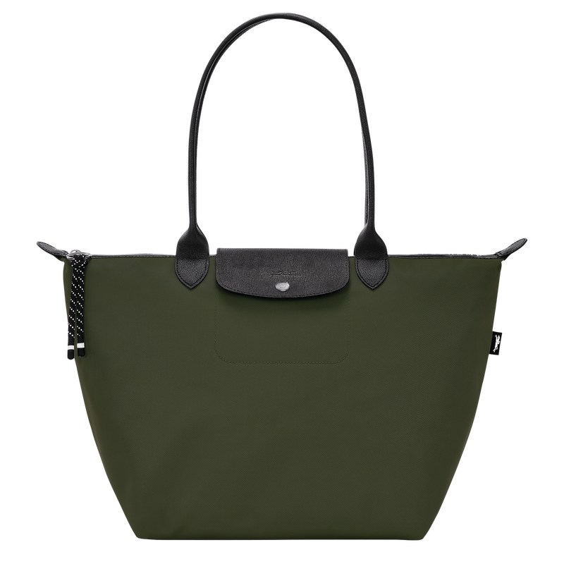 Longchamp Le Pliage Energy L Tote Bag Haki | 67832-MALW