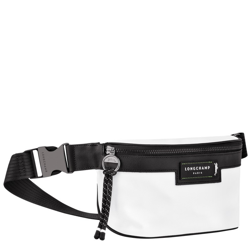 Longchamp Le Pliage Energy M Belt Bag Beyaz | 40637-WUAM