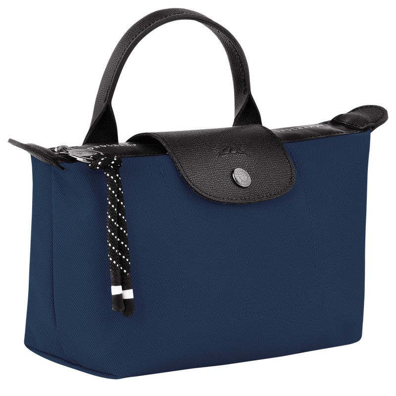 Longchamp Le Pliage Energy Pouch Lacivert | 60829-RHKW