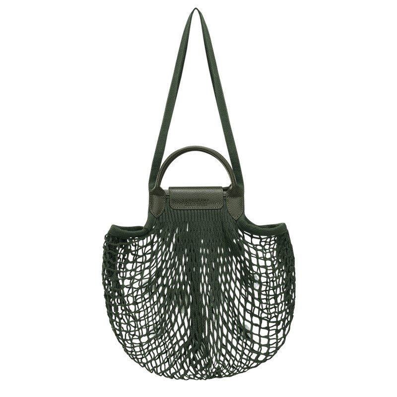 Longchamp Le Pliage Filet L Mesh Bag Haki | 57038-TUFP