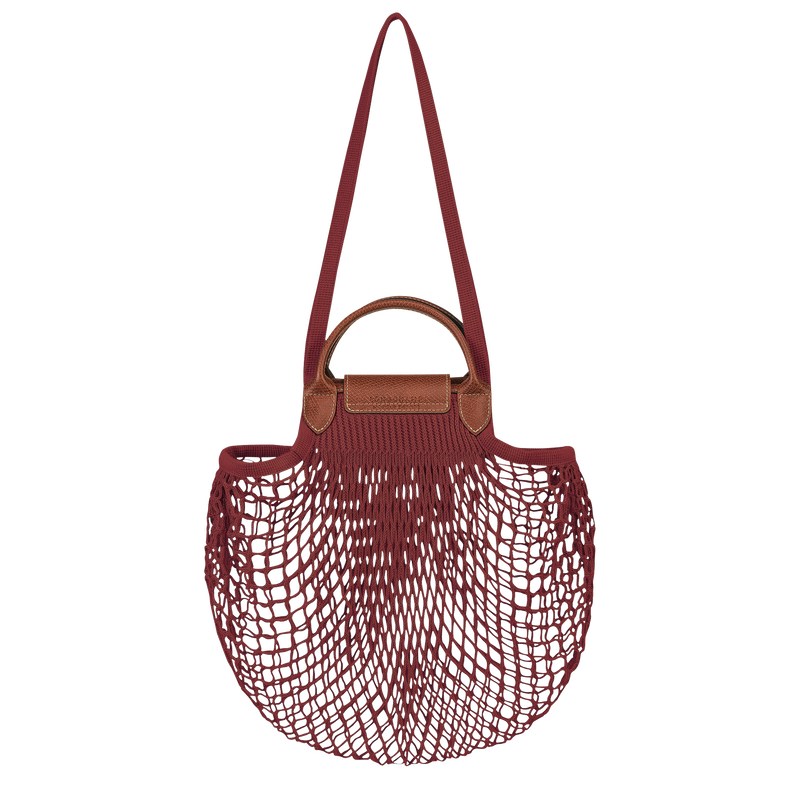 Longchamp Le Pliage Filet L Mesh Bag Mahogany | 79531-OUPG