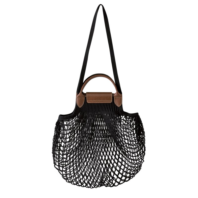 Longchamp Le Pliage Filet L Mesh Bag Siyah | 62543-OGHI