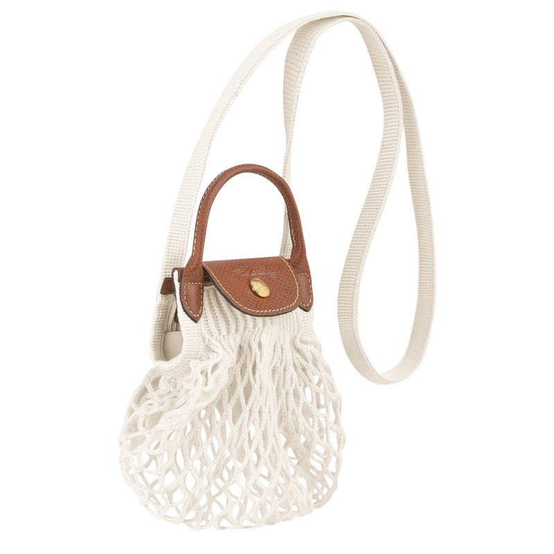 Longchamp Le Pliage Filet Xs Mesh Bag Ecru | 87162-JRLN