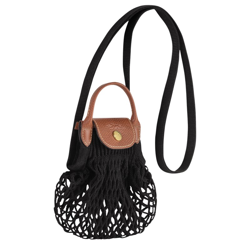 Longchamp Le Pliage Filet Xs Mesh Bag Siyah | 21638-HBGM