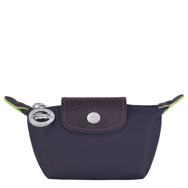 Longchamp Le Pliage Green Coin Purse Bilberry | 07642-ZQAD