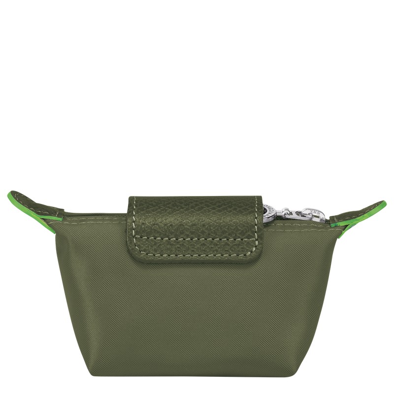 Longchamp Le Pliage Green Coin Purse Forest | 16027-TMQV