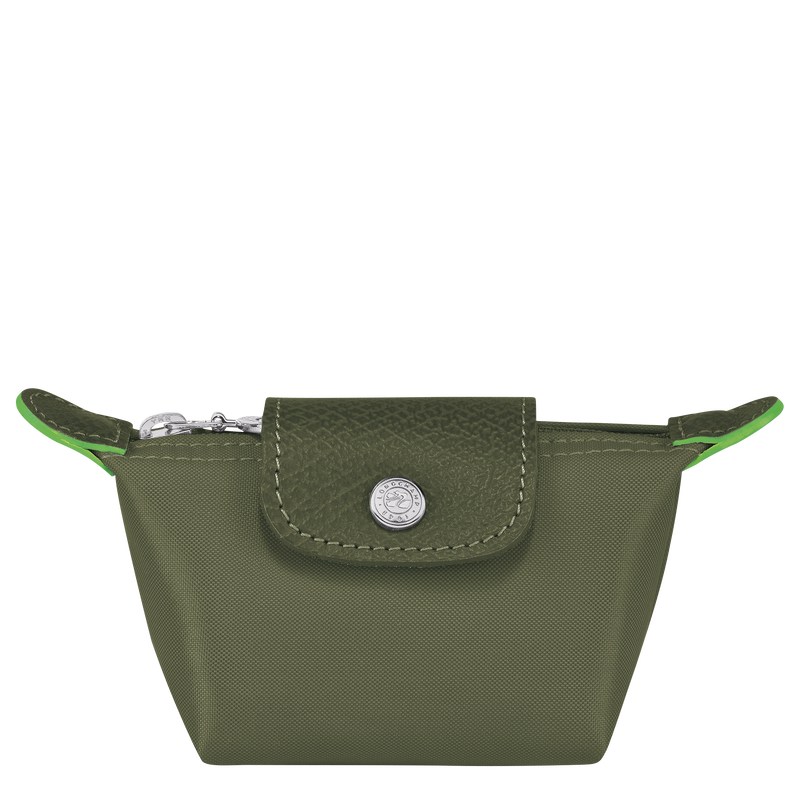 Longchamp Le Pliage Green Coin Purse Forest | 17904-BZHU