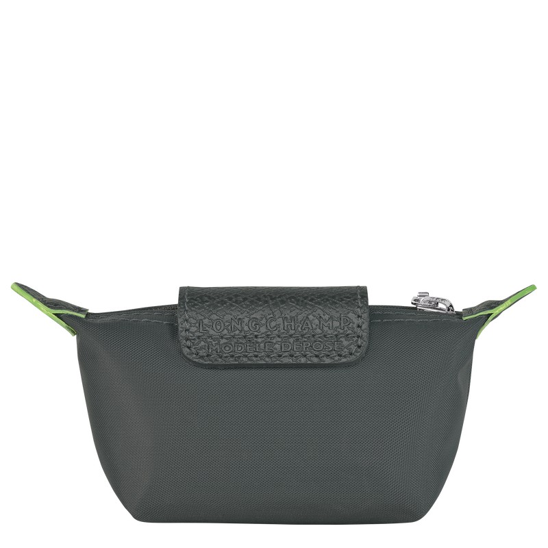 Longchamp Le Pliage Green Coin Purse Graphite | 27053-LDSR