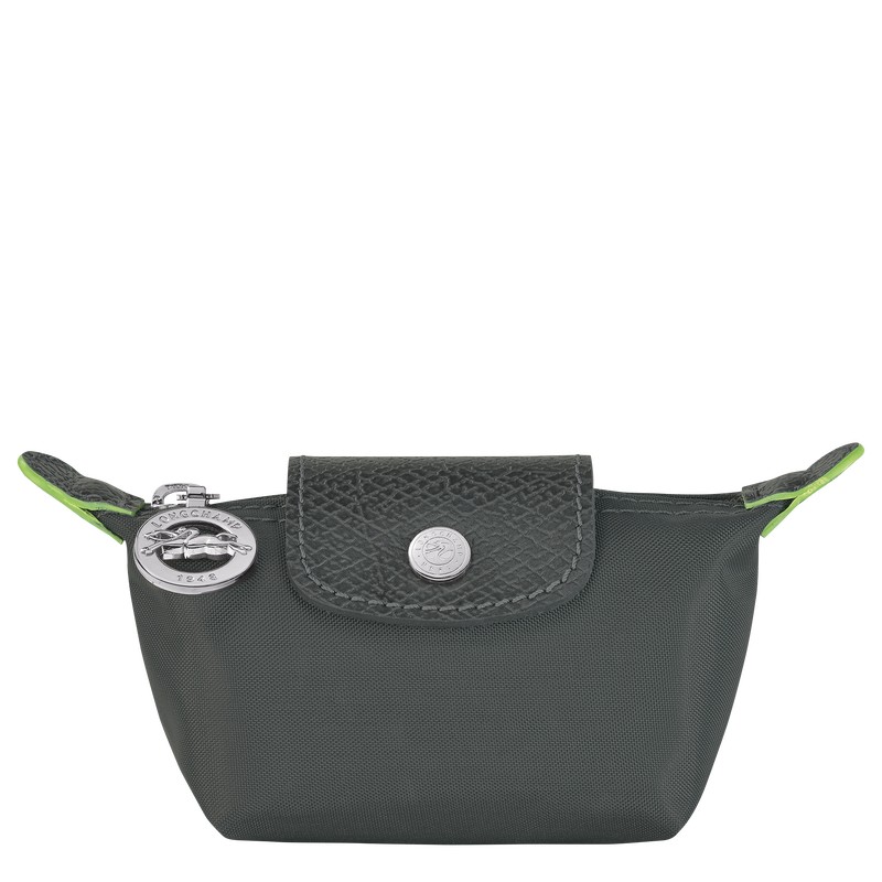 Longchamp Le Pliage Green Coin Purse Graphite | 27053-LDSR