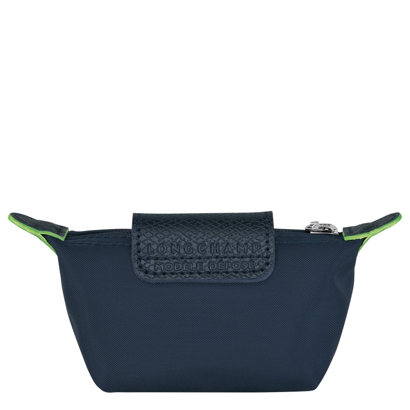 Longchamp Le Pliage Green Coin Purse Lacivert | 45830-PKAD