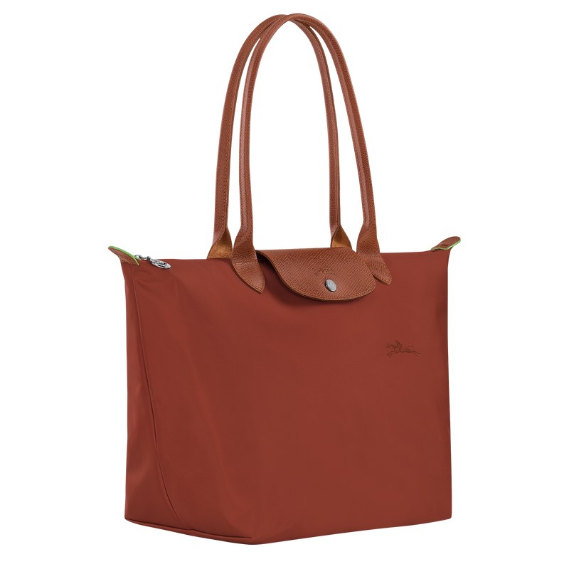 Longchamp Le Pliage Green L Tote Bag Chestnut | 37510-GLYW