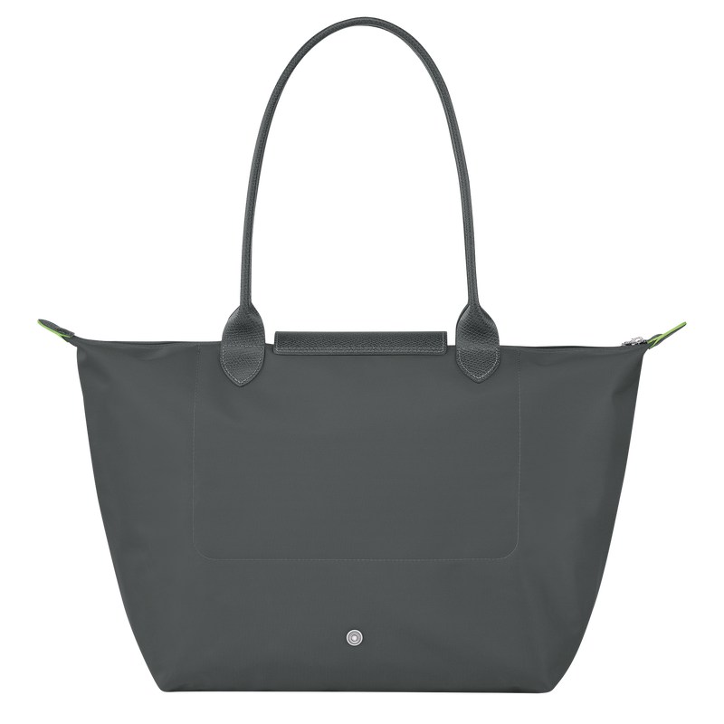 Longchamp Le Pliage Green L Tote Bag Graphite | 95726-MDVP