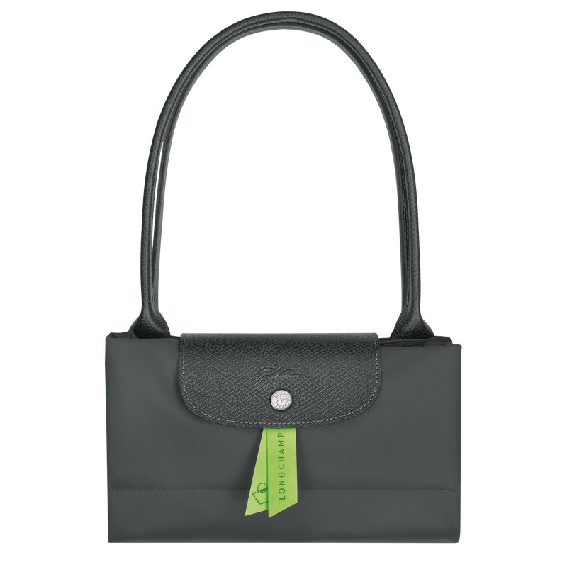 Longchamp Le Pliage Green L Tote Bag Graphite | 95726-MDVP