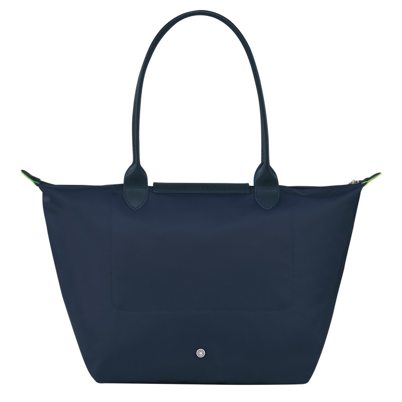 Longchamp Le Pliage Green L Tote Bag Lacivert | 83017-TBFK