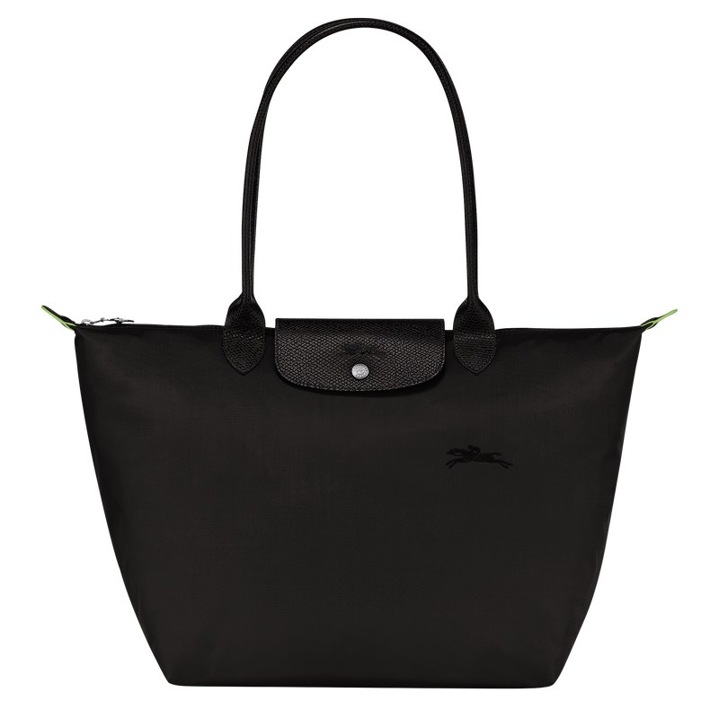 Longchamp Le Pliage Green L Tote Bag Siyah | 97683-EQAJ