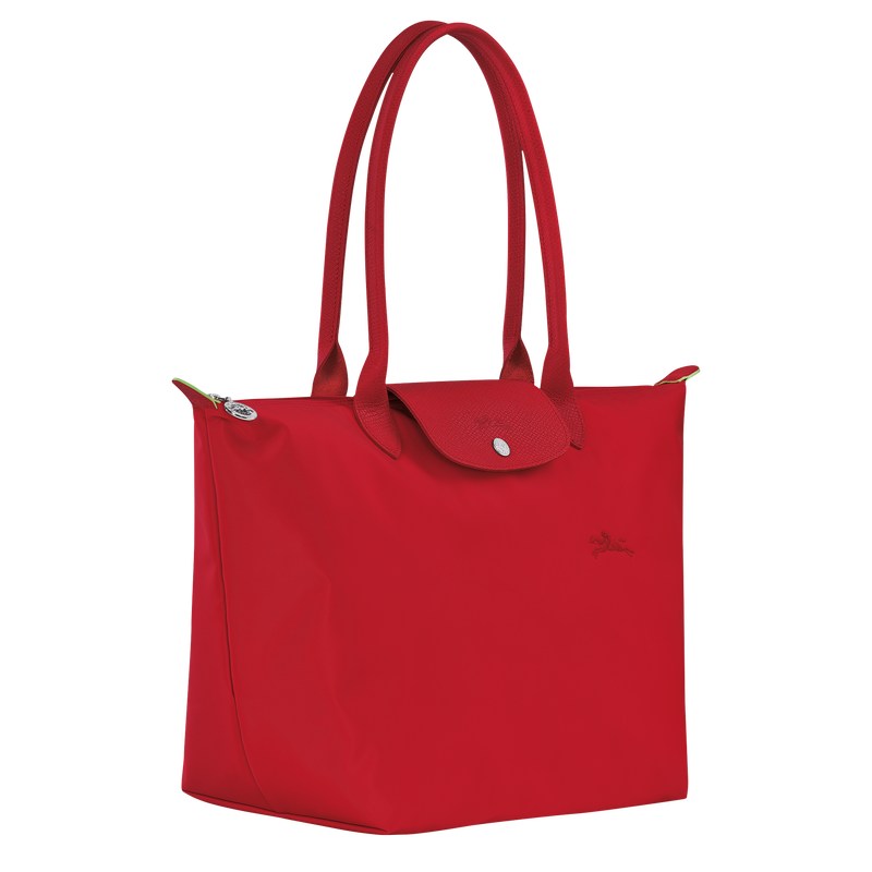 Longchamp Le Pliage Green L Tote Bag Tomato | 52849-JNBI