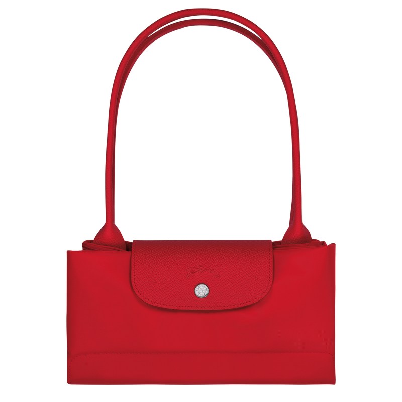 Longchamp Le Pliage Green L Tote Bag Tomato | 52849-JNBI