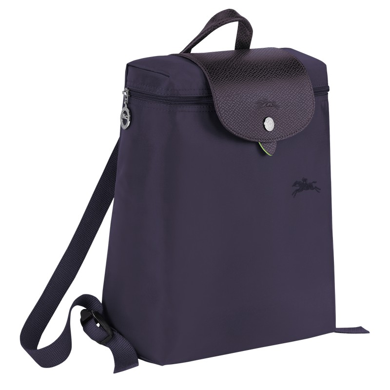 Longchamp Le Pliage Green M Backpack Bilberry | 89630-CBTR