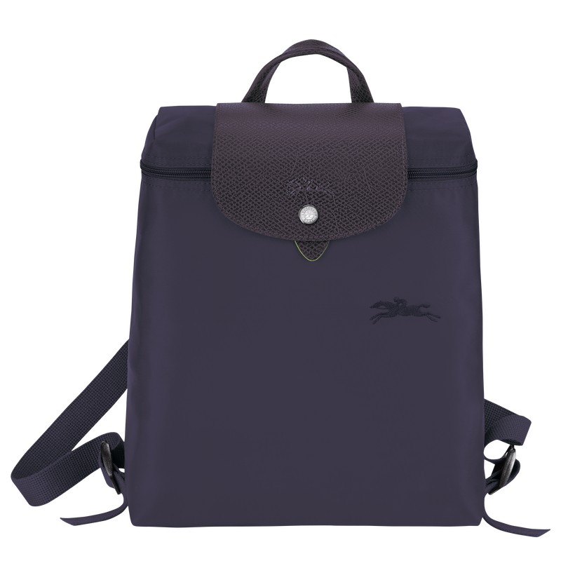 Longchamp Le Pliage Green M Backpack Bilberry | 89630-CBTR