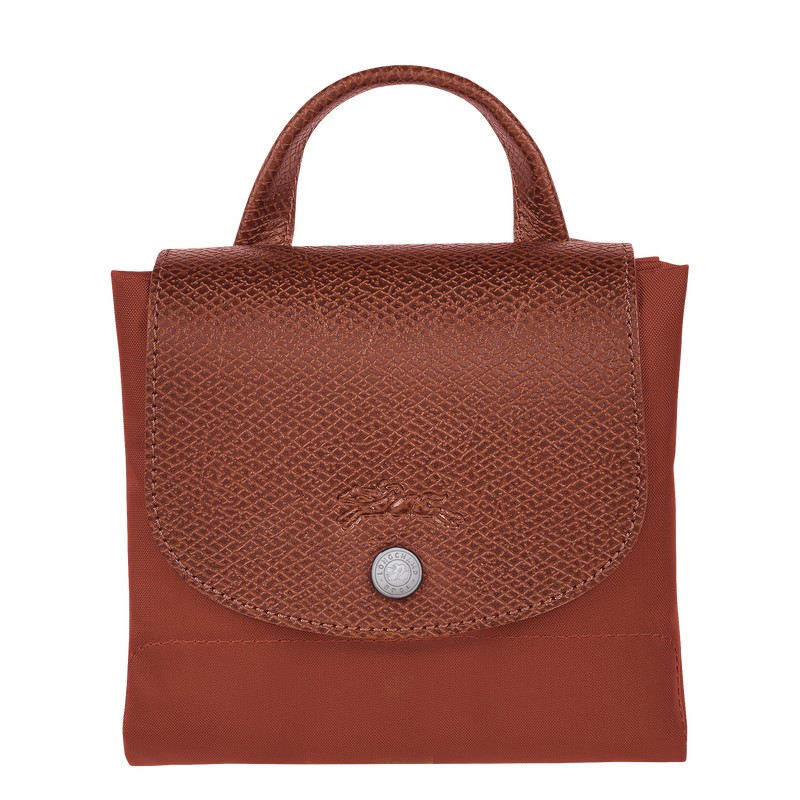 Longchamp Le Pliage Green M Backpack Chestnut | 81940-LRNC