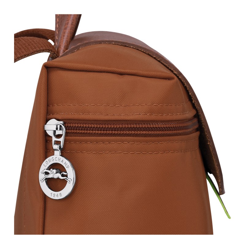 Longchamp Le Pliage Green M Backpack Cognac | 84069-CTOQ