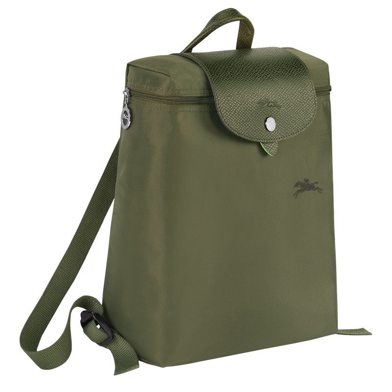 Longchamp Le Pliage Green M Backpack Forest | 93416-EVHW