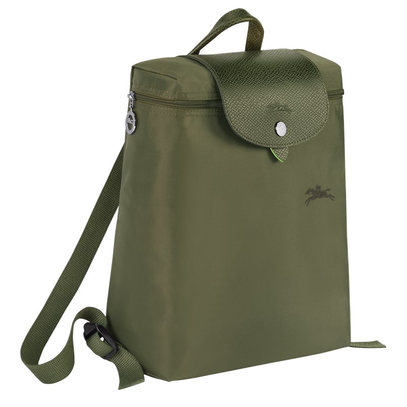 Longchamp Le Pliage Green M Backpack Forest | 94518-QCIE