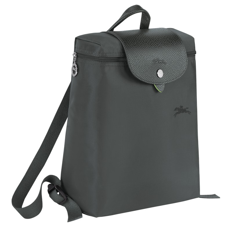 Longchamp Le Pliage Green M Backpack Graphite | 80964-RTVM