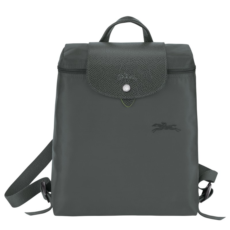 Longchamp Le Pliage Green M Backpack Graphite | 80964-RTVM