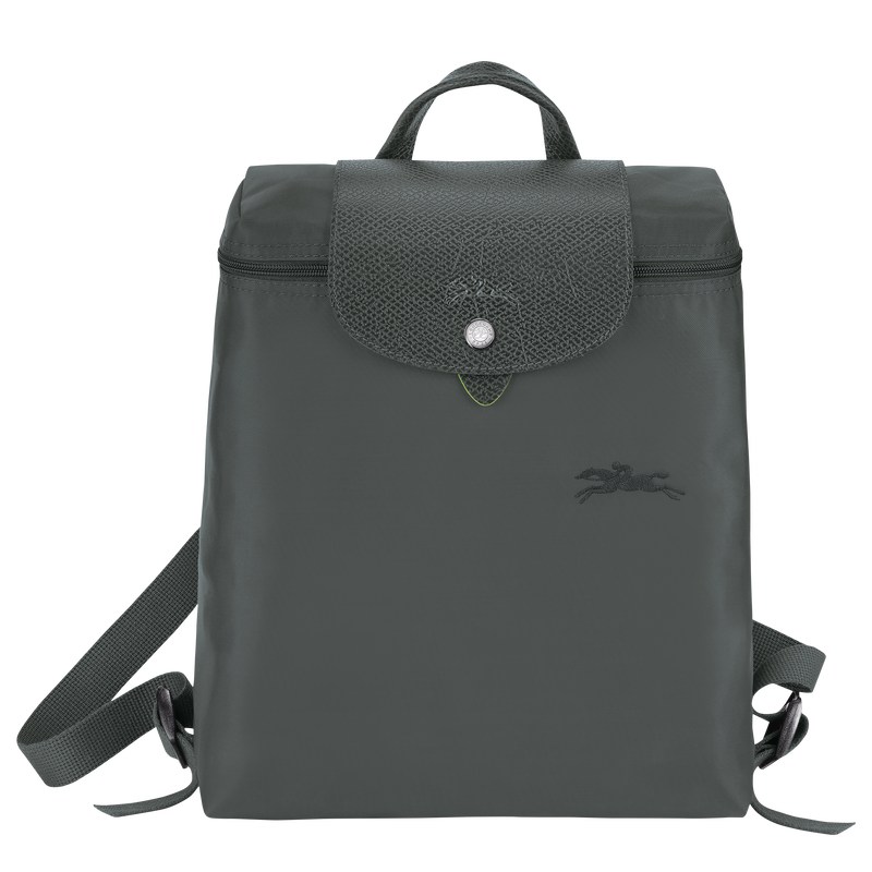 Longchamp Le Pliage Green M Backpack Graphite | 59682-ZOGD