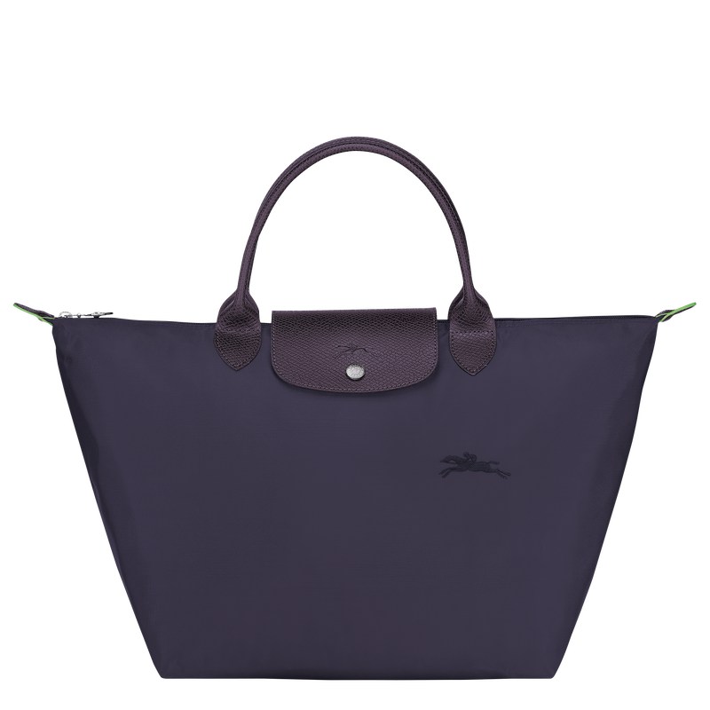 Longchamp Le Pliage Green M Handbag Bilberry | 06432-IMXF