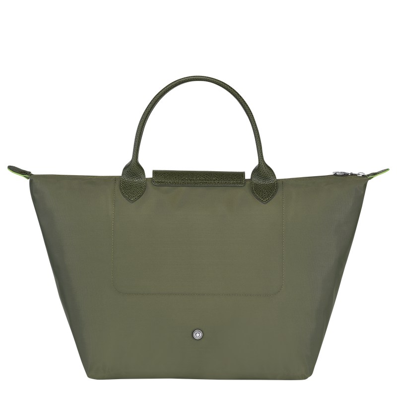 Longchamp Le Pliage Green M Handbag Forest | 41589-BQNY