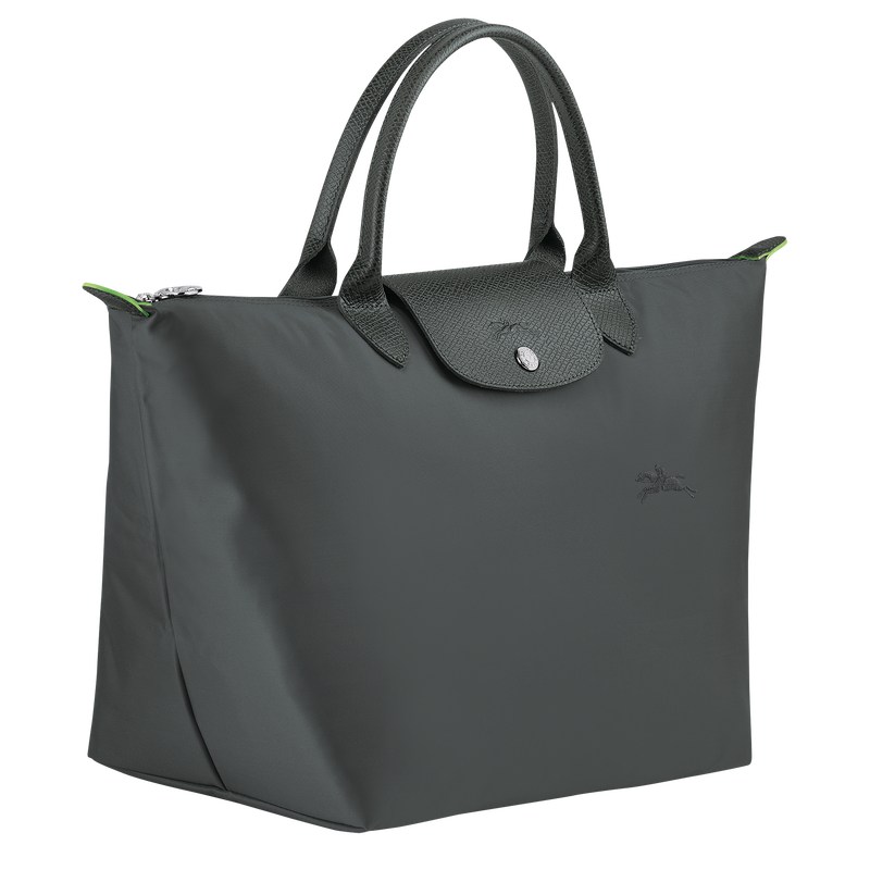 Longchamp Le Pliage Green M Handbag Graphite | 57412-PFWQ