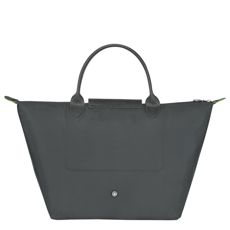 Longchamp Le Pliage Green M Handbag Graphite | 57412-PFWQ