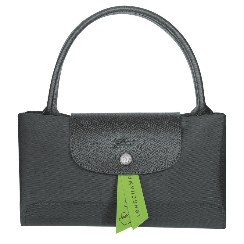 Longchamp Le Pliage Green M Handbag Graphite | 57412-PFWQ