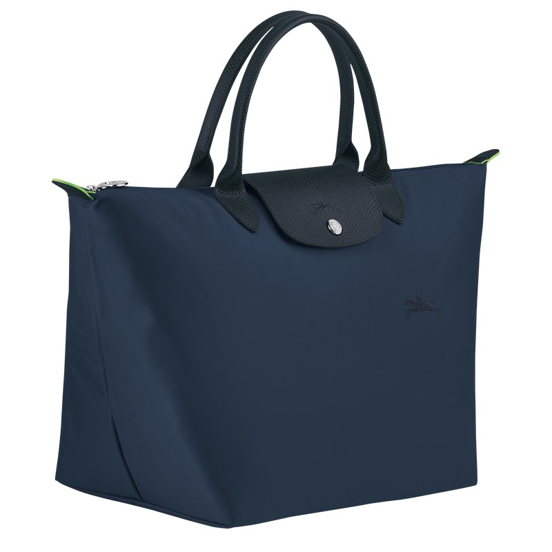 Longchamp Le Pliage Green M Handbag Lacivert | 93210-TEGJ