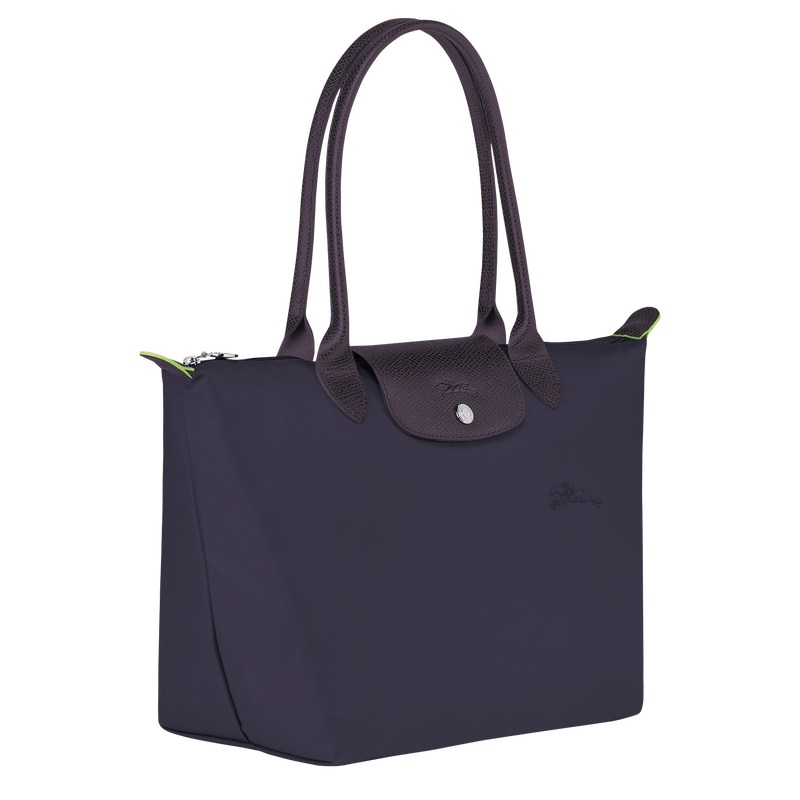 Longchamp Le Pliage Green M Tote Bag Bilberry | 51086-XCYN