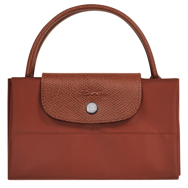 Longchamp Le Pliage Green M Tote Bag Chestnut | 37508-XYLK