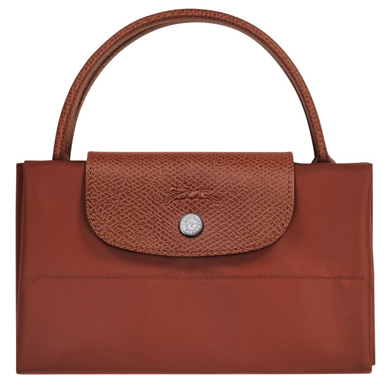 Longchamp Le Pliage Green M Tote Bag Chestnut | 47501-XLFO