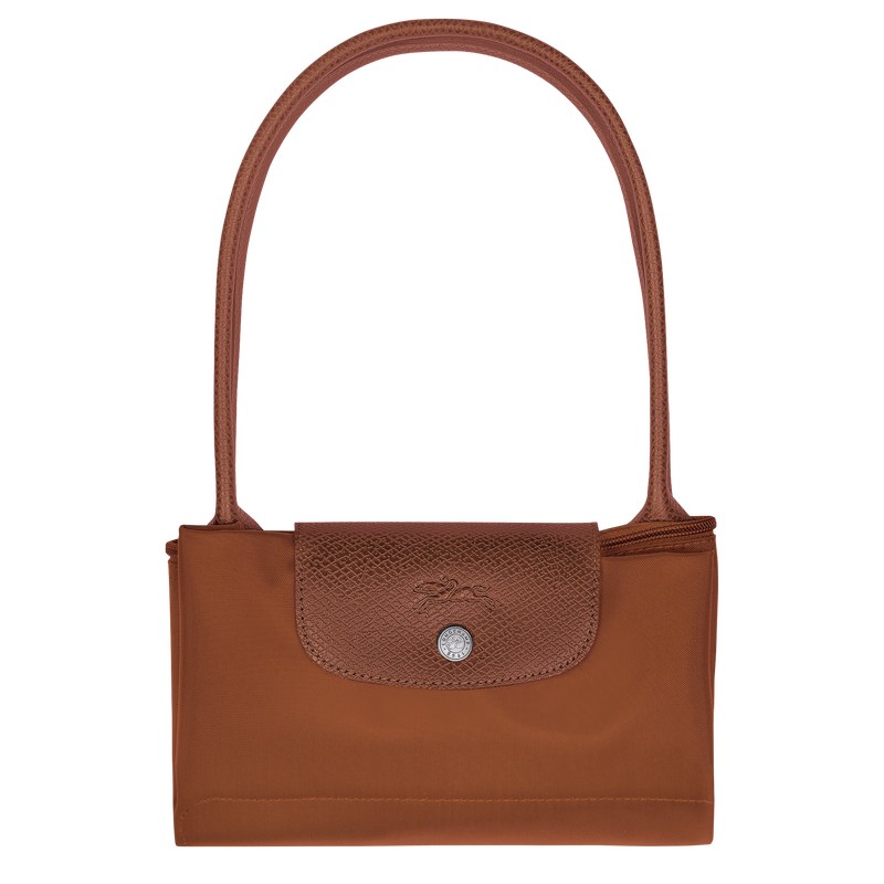 Longchamp Le Pliage Green M Tote Bag Cognac | 07695-XUKN