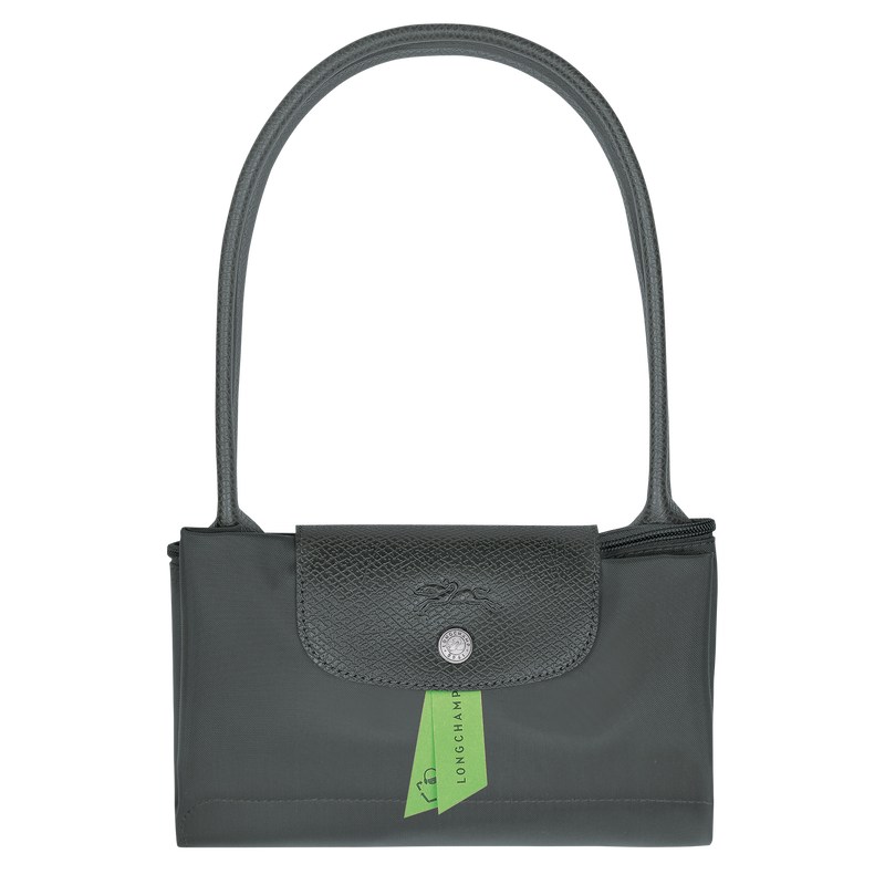 Longchamp Le Pliage Green M Tote Bag Graphite | 29750-GBWC