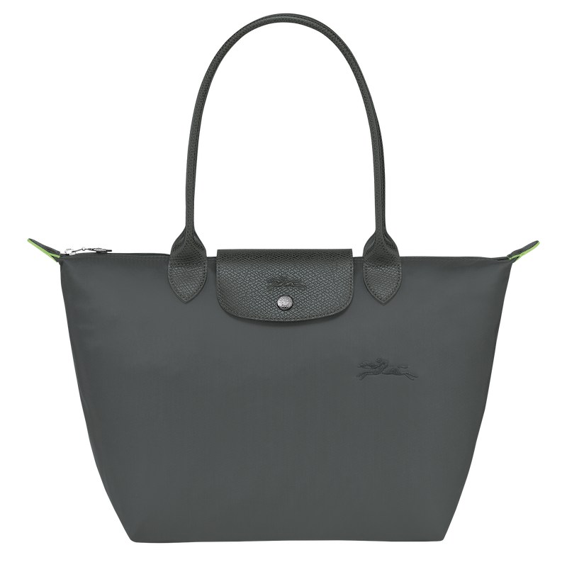 Longchamp Le Pliage Green M Tote Bag Graphite | 29750-GBWC