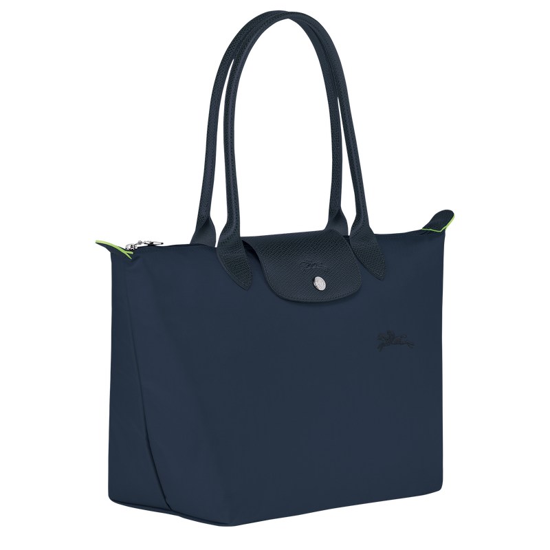 Longchamp Le Pliage Green M Tote Bag Lacivert | 04825-HECY