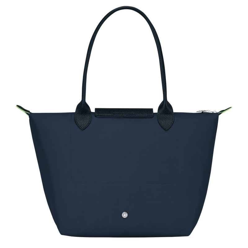 Longchamp Le Pliage Green M Tote Bag Lacivert | 04825-HECY