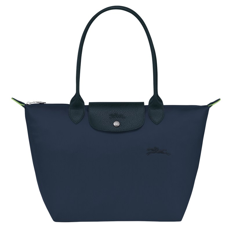 Longchamp Le Pliage Green M Tote Bag Lacivert | 04825-HECY