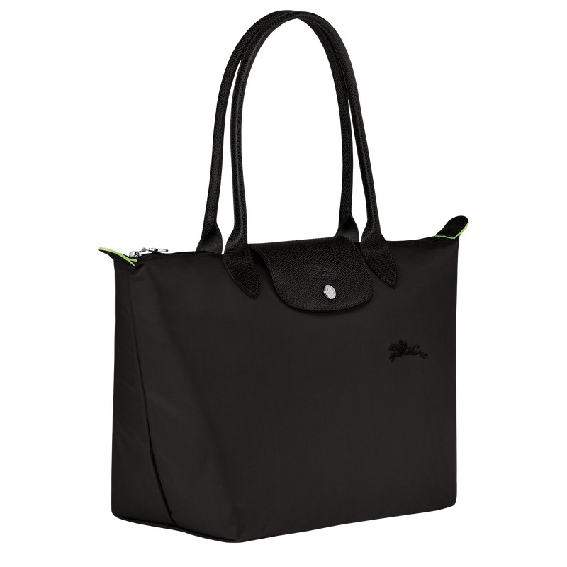 Longchamp Le Pliage Green M Tote Bag Siyah | 12048-ZRMD