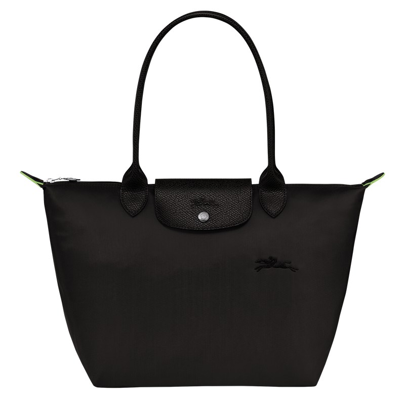 Longchamp Le Pliage Green M Tote Bag Siyah | 12048-ZRMD