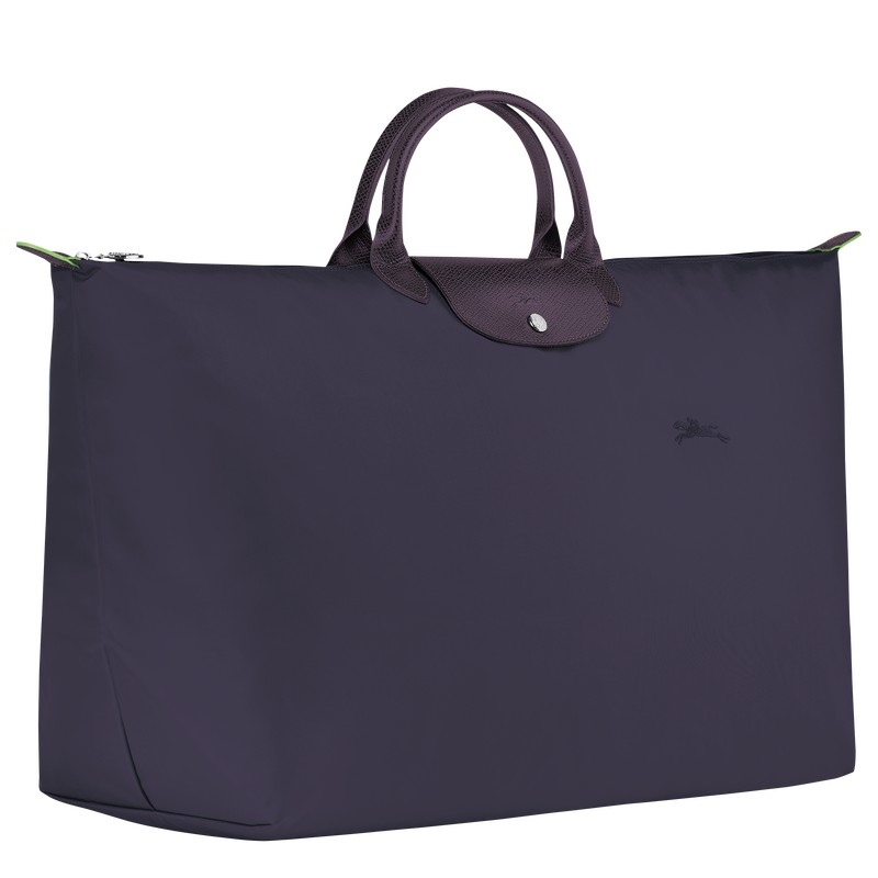 Longchamp Le Pliage Green M Travel Bag Bilberry | 68124-DBRG