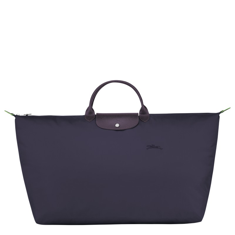 Longchamp Le Pliage Green M Travel Bag Bilberry | 68124-DBRG