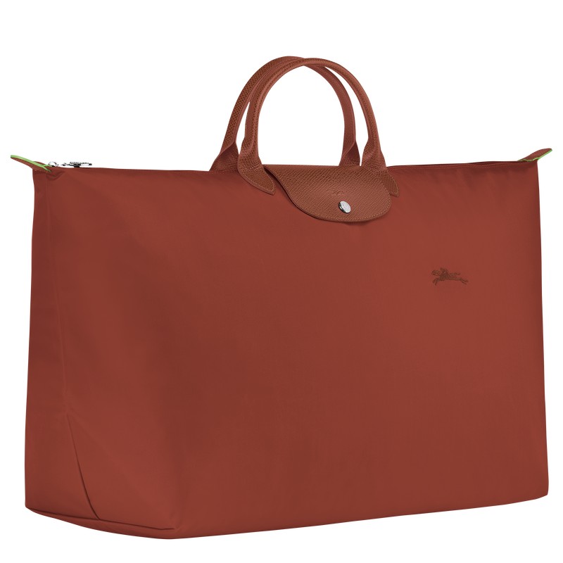 Longchamp Le Pliage Green M Travel Bag Chestnut | 71325-IGAO